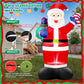 Yexmas 8FT Christmas Inflatable Santa Claus Outdoor Decorations,Blow Up Santa Claus with Gifts Bag, Built-in Brilliant LED Lights Xmas Inflatables Yard Decor