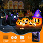 Yexmas 9FT Halloween Inflatable Black Cat with Pumpkin,Halloween Yard Decoration with 8 LED Lights,Blow Up Outdoor Lawn Decor