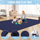 Babyeap Large Baby Playpen with Mat,71"x50"Playpen for Babies and Toddlers,Baby Play Yard Baby Fence Play Area Indoor Outdoor,Navy Blue
