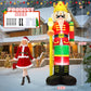 Yexmas 8FT Christmas Inflatable Nutcracker Soldier Blow Up Yard Decor with LED Light for Outdoor Christmas Party ,Garden and Lawn