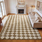 CozyDesg Large Rugs,4'x6' Soft Fluffy Shag Indoor Floor Carpet for Living Room Bedroom Dining Room Office Home Decor,Dark Gray & White