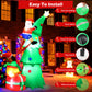 Lookfly 7.2FT Large Outdoor Inflatable Christmas Tree with Santa Claus and Dog,Built-in LED Lights,Fun Blow Up Xmas Decor Suitable for Yard,Garden,Lawn