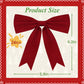 Yexmas 24pcs Burgundy Velvet Christmas Bows, Xmas Ribbon Bows Ornaments for Christmas Tree, Gift Wrapping,Crafts,Party, Wreath Garland Holiday Decor