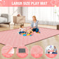 Babyeap Large Baby Playpen with Mat,71"x50"Playpen for Babies and Toddlers,Baby Play Yard Baby Fence Play Area Indoor Outdoor,Pink