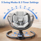Babyeap Baby Swing for Infants, Electric Swing with Remote Control,5 Sway Speeds,Built-In Music,Pink