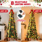 Lookfly 7.5FT Pre-Lit Christmas Tree,Green Pop Up Christmas Trees for Indoor Holiday Party Decorations