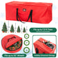 Yexmas 3 Pack Large Christmas Tree Storage Bag,Fits up to 7.5 ft Artificial Trees,Christmas Wreath Garland Storage Bag,Christmas Ornament Storage Box,Reinforced Handles & zipper,Red