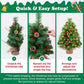 Yexmas 2PCS Pre-lit Artificial Mini Christmas Tree,30 Inch Small Tabletop Xmas Tree for Indoor Outdoor Christmas Decor