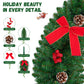 Yexmas 9FT Pre-Lit Christmas Garland with LED Lights, Decorated with Bows, Pinecones and Berry Clusters, Battery Operated Xmas Garland for Mantel, Stair, Door
