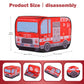 Yexmas Fire Truck Pop Up Tent with Carrying Case, Playhouse Indoor and Outdoor Kids Play Tent for Boys and Girls Children 3+ Years Gift