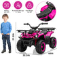Yexmas 24V Kids ATV,Electric ATV for Kids 4 Wheelers Quad Car Toy, Ride On Toy Car As Gift for Kids,Pink