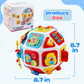 Yexmas 26-in-1 Montessori Baby Busy Cube, Toddler Activity Cube, Sensory Activity Toys for Toddlers, Early Educational Toys, Birthday Christmas Gift for Boys Girls