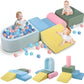 Lookfly 5-Piece Climbing Toys for Toddlers, Soft Foam Blocks with Ball Pit, Indoor Play Gym Set Baby Gift for toddlers 1–3