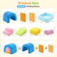 Yexmas 8-Piece Toddlers Climbing Toys, Soft Foam Climbing Blocks with Ball Pit, Indoor Climb and Crawl Activity Play Gym Set for Toddlers