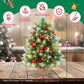 Yexmas 2PCS Pre-lit Artificial Mini Christmas Tree,24 Inch Small Tabletop Xmas Tree for Indoor Outdoor Christmas Decor