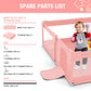 Babyeap Large Baby Playpen with Mat,71"x50"Playpen for Babies and Toddlers,Baby Play Yard Baby Fence Play Area Indoor Outdoor,Pink