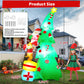 Yexmas 7.2FT Large Outdoor Inflatable Christmas Tree with Santa Claus and Dog, Built-in LED Lights, Blow Up Xmas Decoration for Yard, Garden, Lawn, Holiday Party