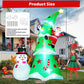 Yexmas 7.2FT Large Outdoor Inflatable Christmas Tree with Santa Claus and Snowman, Built-in LED Lights, Blow Up Xmas Decoration for Yard, Garden, Lawn, Holiday Party
