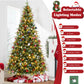 Yexmas 9ft Pre-Lit Artificial Christmas Trees,Green Xmas Tree with Large Christmas Tree Storage Bag, Berries, Realistic Artificial Christmas Trees for Home, Office, Party Decoration