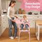 Babyeap Baby High Chair, Adjustable and Convertible Highchair for Babies and Toddlers, Foldable Design, Gray