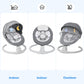 Babyeap Baby Swing for Infants - APP Remote Bluetooth Control, 5 Speed Settings, 10 Lullabies, USB Plug
