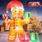 Yexmas 8 ft Christmas Inflatables Gingerbread Man Outdoor Decorations, Blow up Yard Christmas Decorations with Build-in LEDs for The Yard Lawn Garden