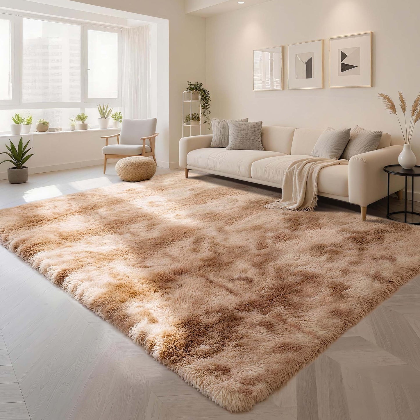 CozyDesg Area Rugs, Soft Fluffy Area Rugs Floor Mat Floor Rugs for Living Room Bedroom Kids Room Nursery Modern Decor Carpet