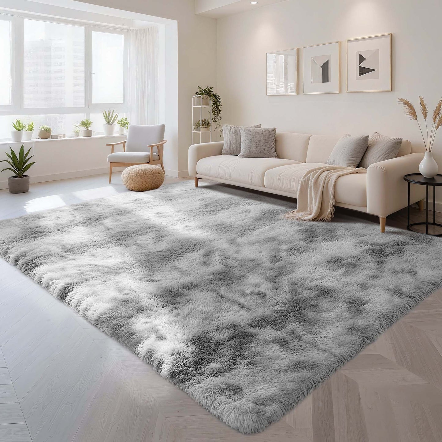 CozyDesg Area Rugs, Soft Fluffy Area Rugs Floor Mat Floor Rugs for Living Room Bedroom Kids Room Nursery Modern Decor Carpet