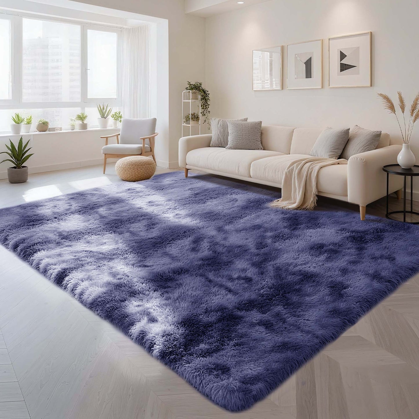 CozyDesg Area Rugs, Soft Fluffy Area Rugs Floor Mat Floor Rugs for Living Room Bedroom Kids Room Nursery Modern Decor Carpet