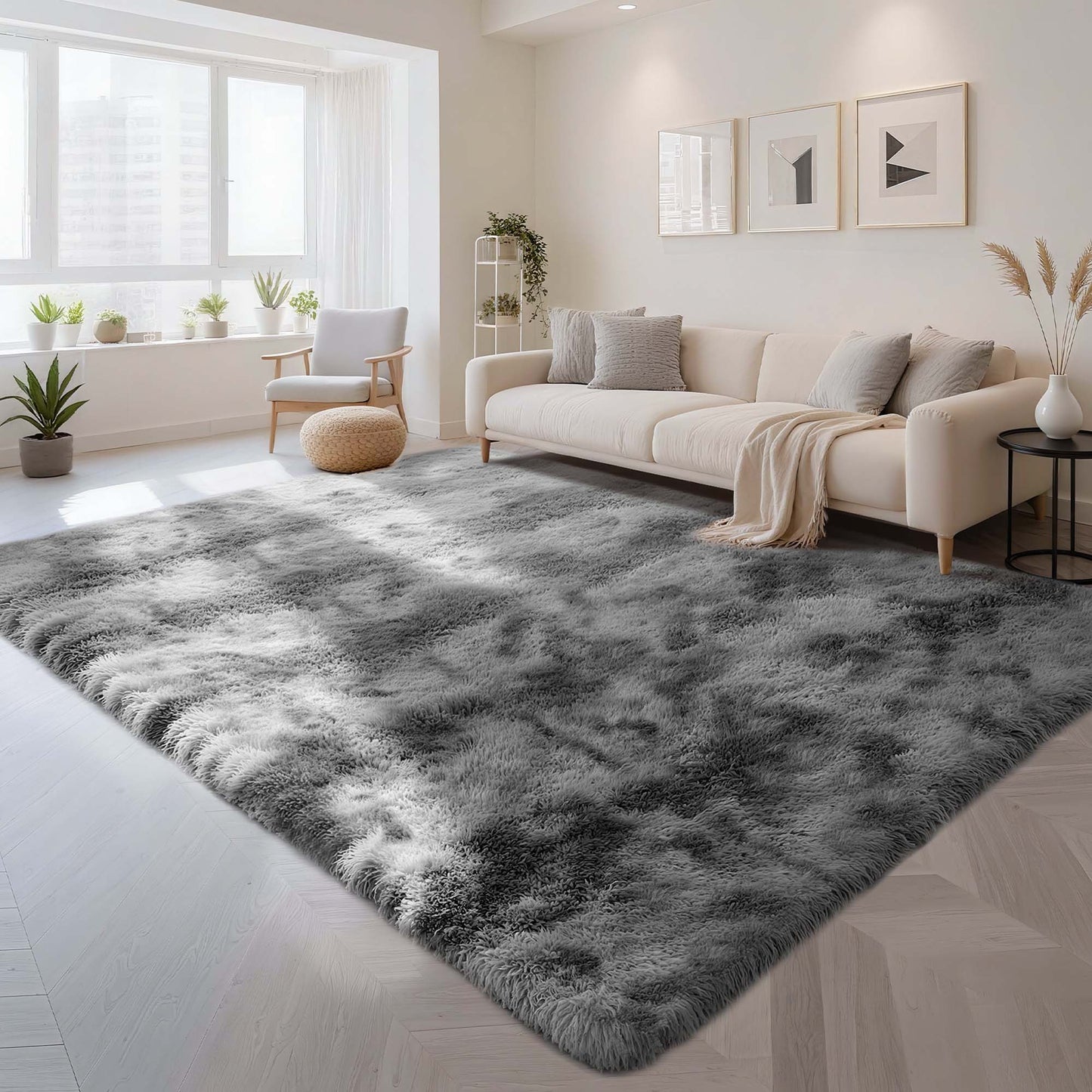 CozyDesg Area Rugs, Soft Fluffy Area Rugs Floor Mat Floor Rugs for Living Room Bedroom Kids Room Nursery Modern Decor Carpet