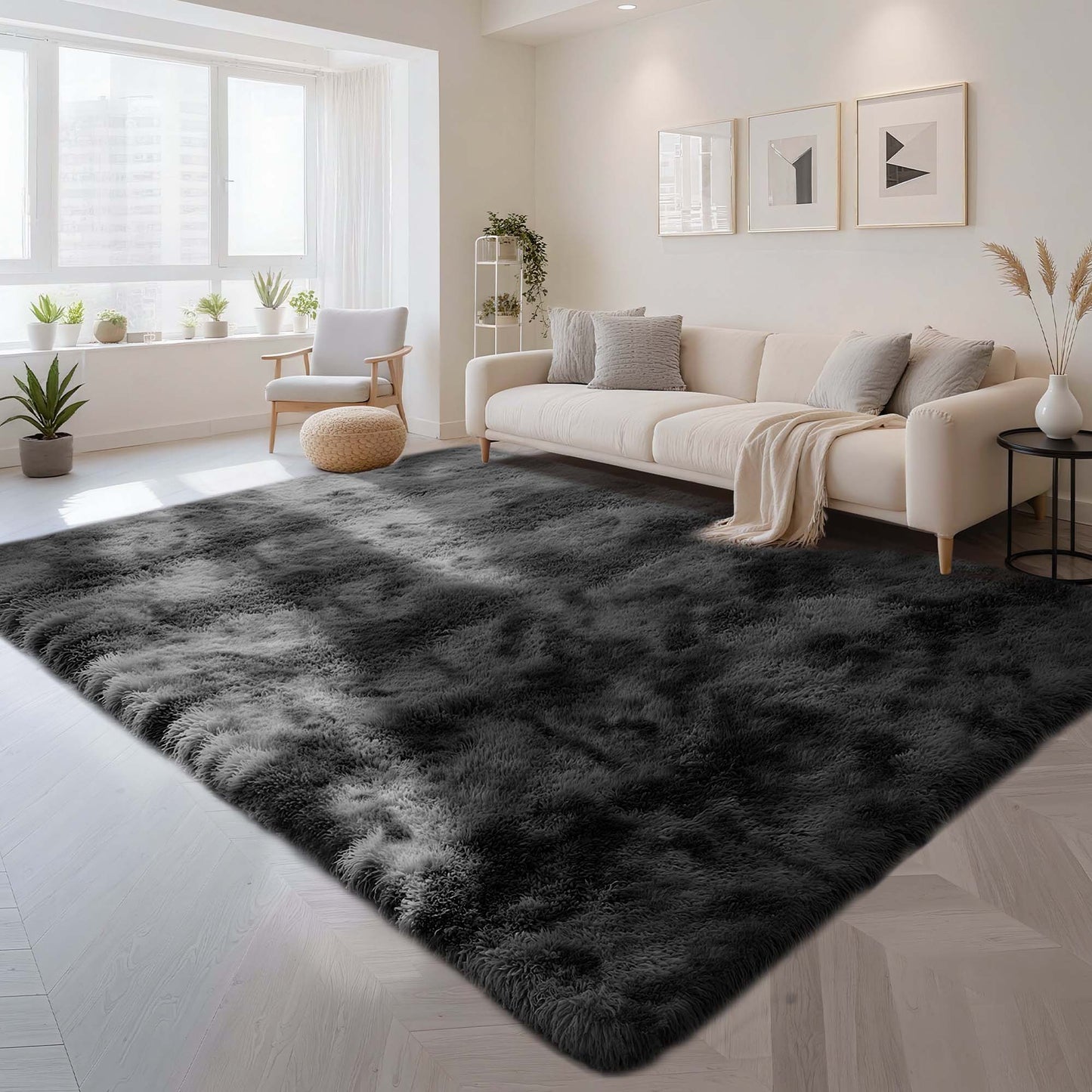 CozyDesg Area Rugs, Soft Fluffy Area Rugs Floor Mat Floor Rugs for Living Room Bedroom Kids Room Nursery Modern Decor Carpet