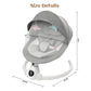Babyeap Baby Swing for Infants - Smart Electric Swing with Bluetooth Control 5-point Harness,5 Sway Speed,10 Lullabies(Gray)