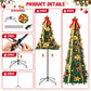 Lookfly 7.5FT Pre-Lit Christmas Tree,Green Pop Up Christmas Trees for Indoor Holiday Party Decorations