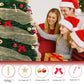 Yexmas 6FT Pop-Up Artificial Christmas Tree with 300LED Lights,Green Prelit Christmas Tree with Foldable Base
