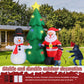 Lookfly 6FT Christmas Tree Inflatables Outdoor Decorations with Santa Claus & Snowman,Christmas Blow Up with LED Lights,Inflatable Christmas Yard Decorations