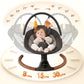 Babyeap Baby Swing for Infants, Electric Swing with 5 Sway Speed, 10 Lullabies, Black