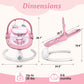 Babyeap Baby Swing for Infants,Electric Swing for Baby with Remote Control, 5 Speeds,Built-In Sounds,Pink