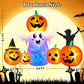 Yexmas 9.4ft Halloween Inflatable Pumpkins Outdoor Decor with Black Cat Tombstone and Spectre,Built-in LED Lights,for Halloween Party,Yard,Garden,Lawn