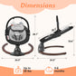 Babyeap Baby Swing for Infants,Electric Swing for Baby with Remote Control, 5 Speeds,Built-In Sounds,Pink