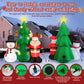 Lookfly 6FT Christmas Tree Inflatables Outdoor Decorations with Santa Claus & Snowman,Christmas Blow Up with LED Lights,Inflatable Christmas Yard Decorations