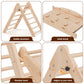 Lookfly 9 in1 Pikler Triangle Set Foldable Baby Climbing Toys for Toddlers 1-6 Inside with Ramp Seesaw,Toddler Climbing Toys Indoor Baby Gift