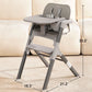 Babyeap Baby High Chair, Adjustable and Convertible Highchair for Babies and Toddlers, Foldable Design, Gray