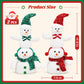 Yexmas 2pcs Snowman Plush Christmas Decorations, Handmade Snowman Figurine, Stuffed Doll Xmas Ornaments for Tabletop Home Fireplace Party Indoor Holiday Party Decor