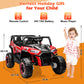Yexmas 24V Kids Ride on Car Truck,2 Seater Kids Electric Car with Remote Control,Toddler Ride on Car with 110lb Weight Capacity,Red