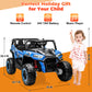 Yexmas 24V Kids Ride on Car Truck,2 Seater Kids Electric Car with Remote Control,Toddler Ride on Car with 110lb Weight Capacity,Blue
