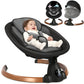 Babyeap Baby Swing for Infants - Smart Electric Swing with Bluetooth Control 5-point Harness,5 Sway Speed,10 Lullabies(Gray)