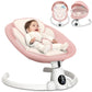 Babyeap Baby Swing for Infants - Smart Electric Swing with Bluetooth Control 5-point Harness,5 Sway Speed,10 Lullabies(Gray)