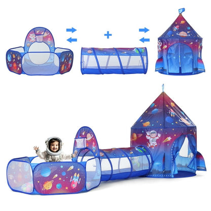 Yexmas Kids Ball Pit with Play Tent and Play Tunnel, Kids Pop Up