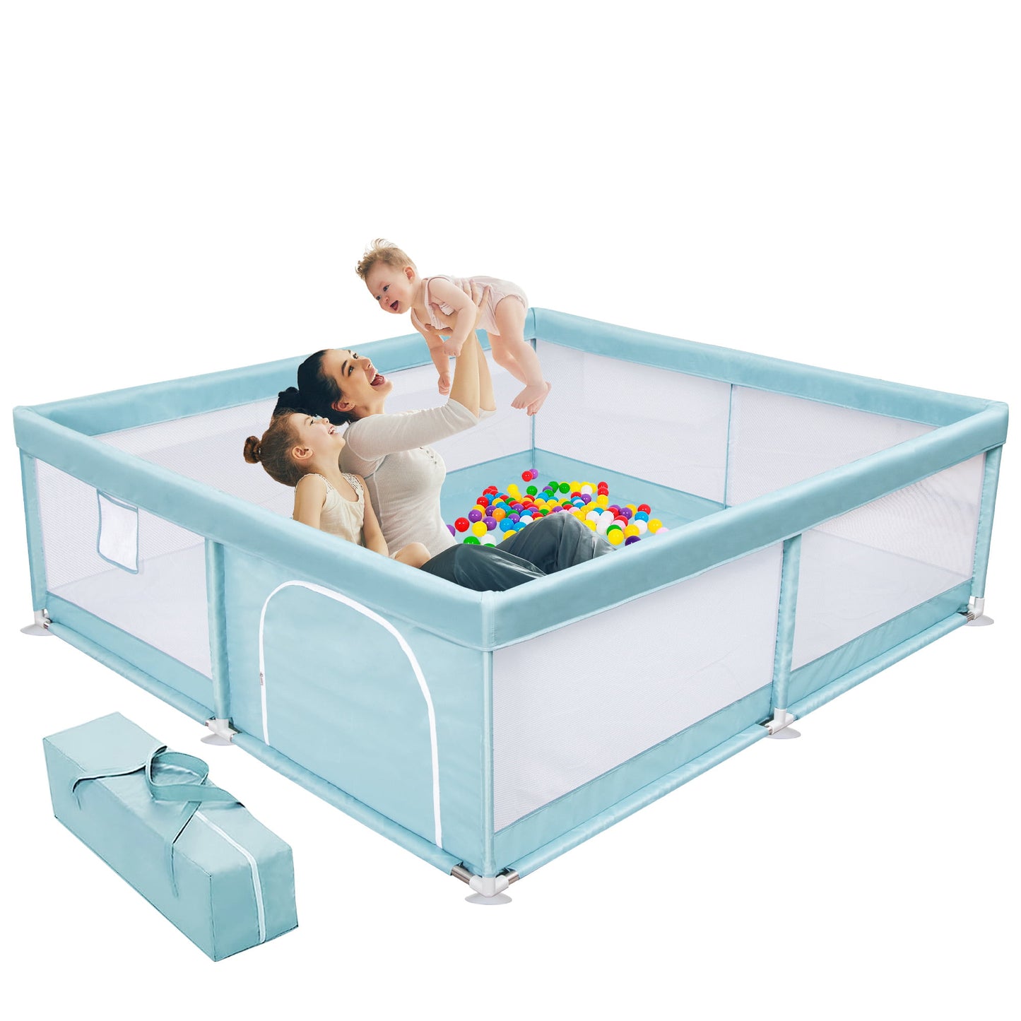 Babyeap Baby Playpen Large Play Yard Fence for Toddlers