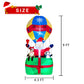 Yexmas 9FT Inflatable Christmas Santa Claus in Hot Air Balloon , Prelit Christmas Decoration with LED Lights for Holiday/Party/Xmas/Yard/Garden